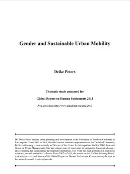 Gender and Sustainable Urban Mobility