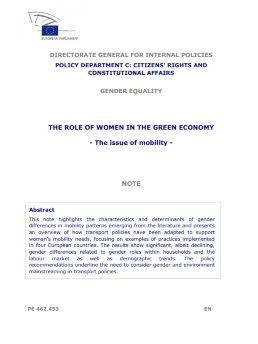 The role of women in the green economy